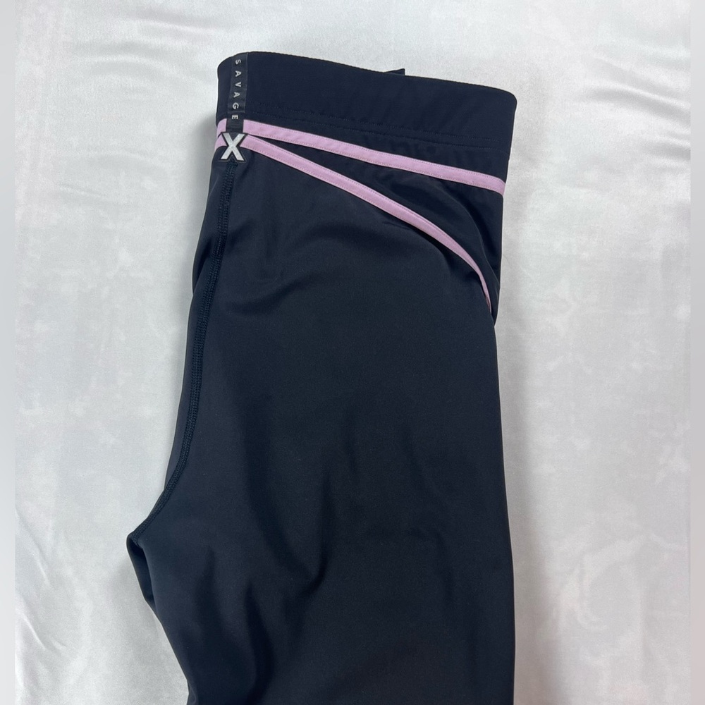Savage X Fenty Black and Pink Leggings - Picture 7 of 7